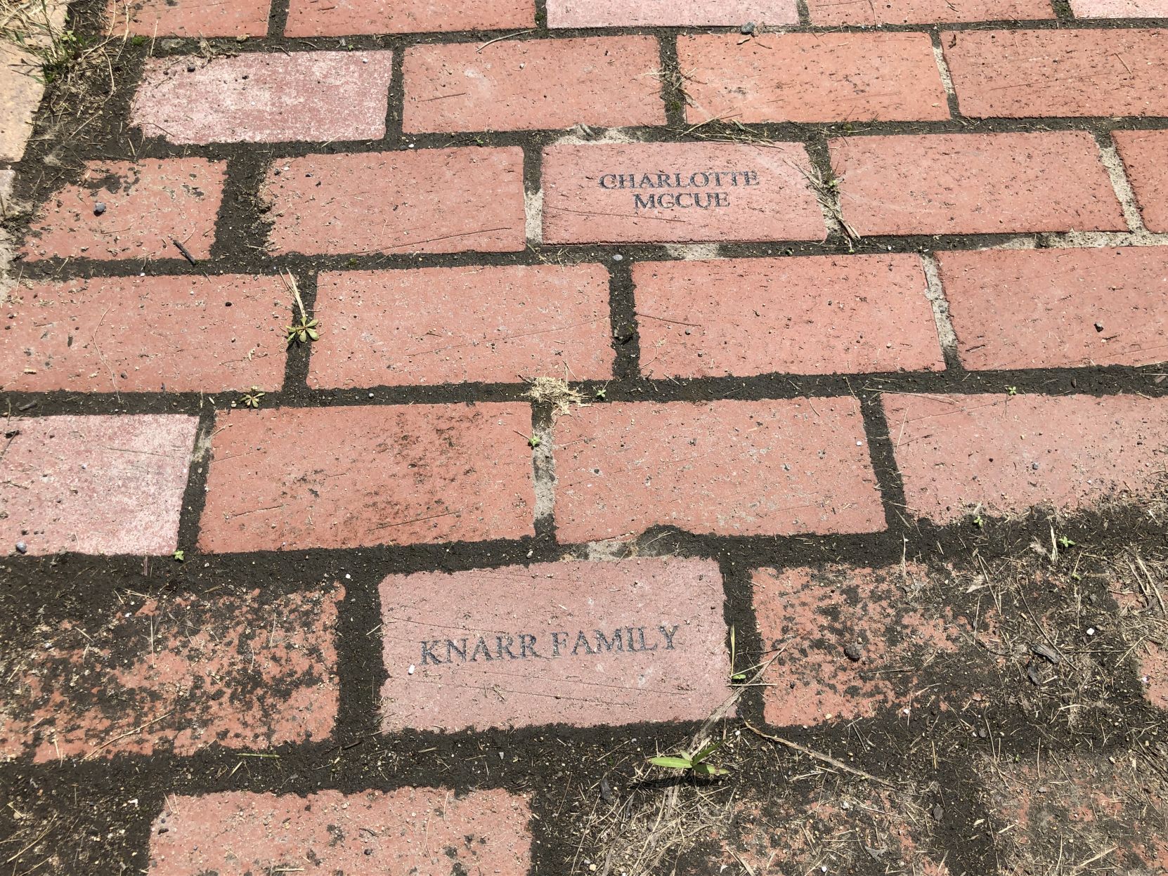 Memorial bricks